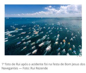 Fotógrafo que sobreviveu a queda de avião vai lançar livro de imagens aéreas da Bahia