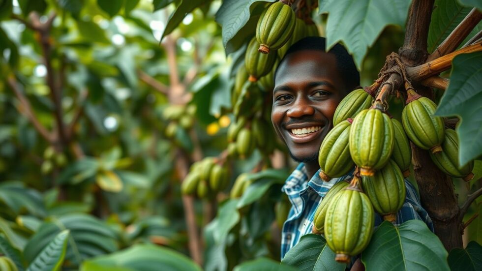 Otimismo Crescente: Chuvas na Costa do Marfim Alimentam Expectativas de Safra Recorde de Cacau