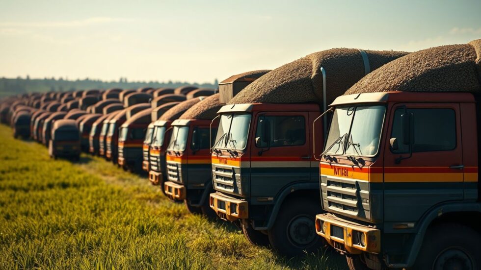 Tocantins Bate Recorde de Movimentação de Grãos: 4.525 Caminhões em poucos dias!