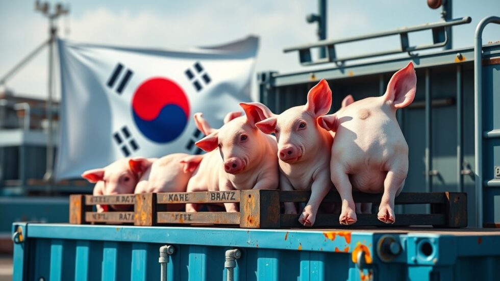 Coreia do Sul Abre Mercado para Carne Suína Brasileira com Isenção de Taxa: Oportunidade de Crescimento para Exportações Brasileiras