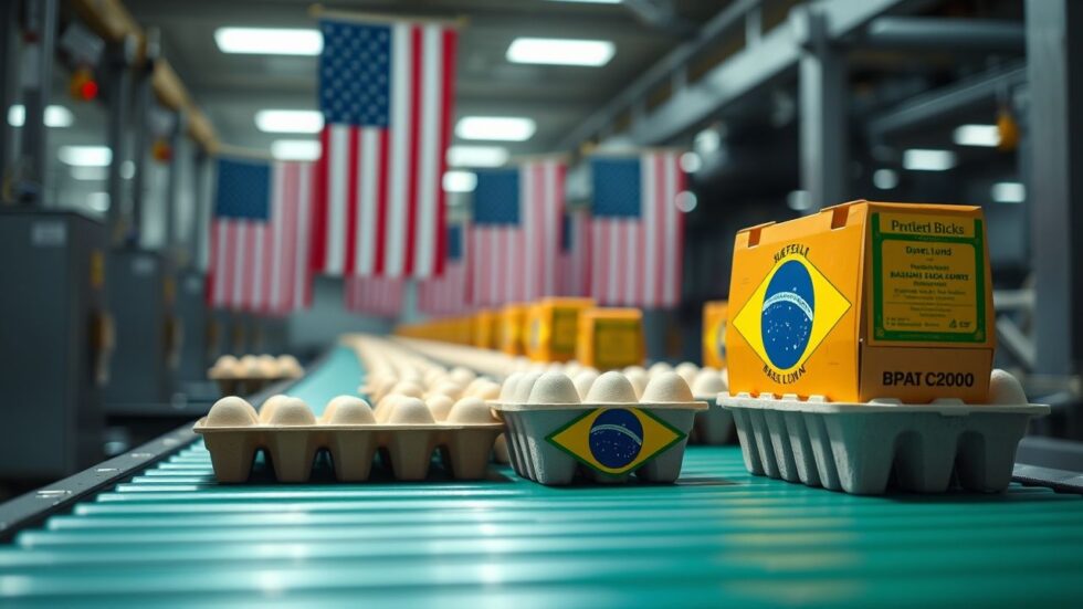 Crescimento Exponencial: Brasil Triplica Exportações de Ovos para os EUA em 2025