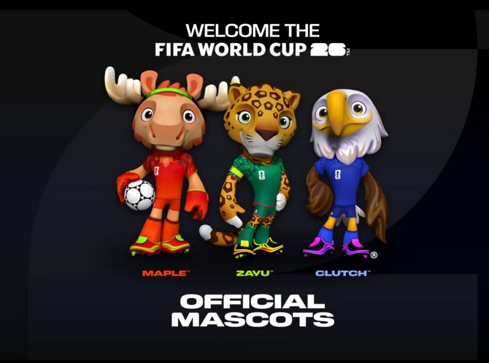Maple, Zayu e Clutch: os mascotes da Copa do Mundo de 2026