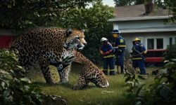 Surpreendente resgate: onça-parda invade quintal e mobiliza bombeiros em Luís Eduardo Magalhães!