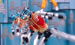 Robôs Lutadores de Kung Fu Encantam no Ano Novo Chinês