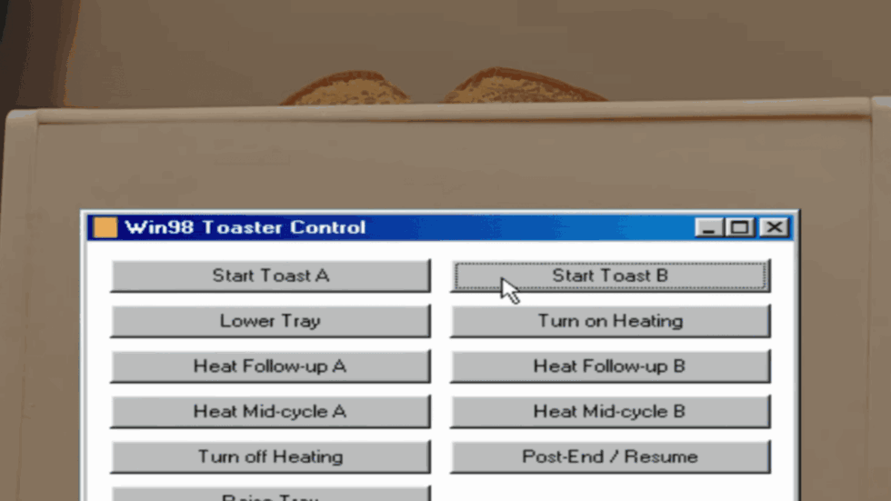 Torradeira vira computador e roda Windows 98: veja como!